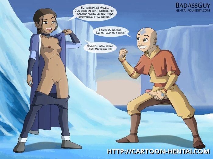 Katara is well-prepped to test how unbendable Aang's knob is! â€“ Avatar  Hentai